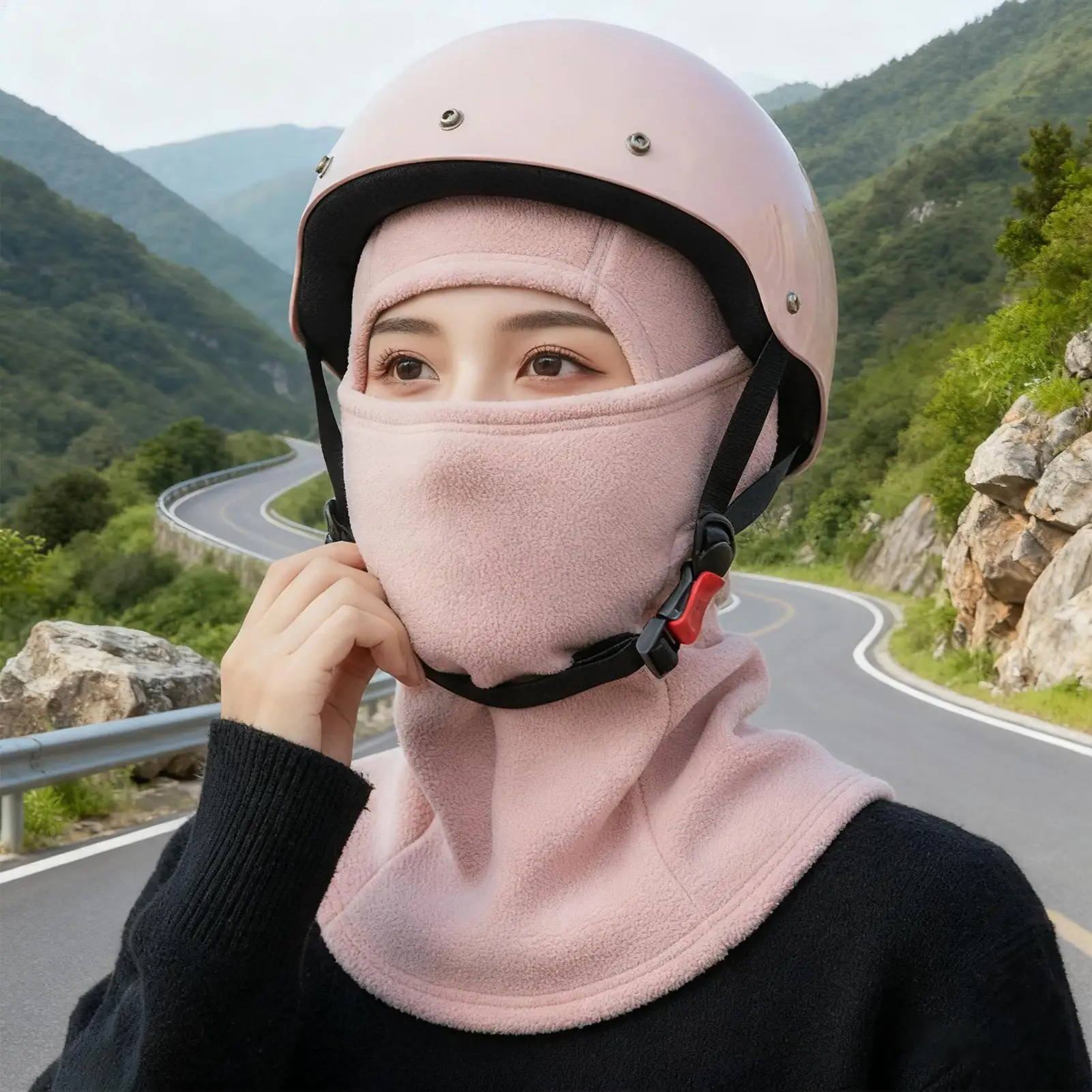 

Beanie Hat Cycling Neck Warmer Fleece Thermal Face Masque For Snowboarding Work Hiking Commuting Riding Traveling Indoor Outdoor