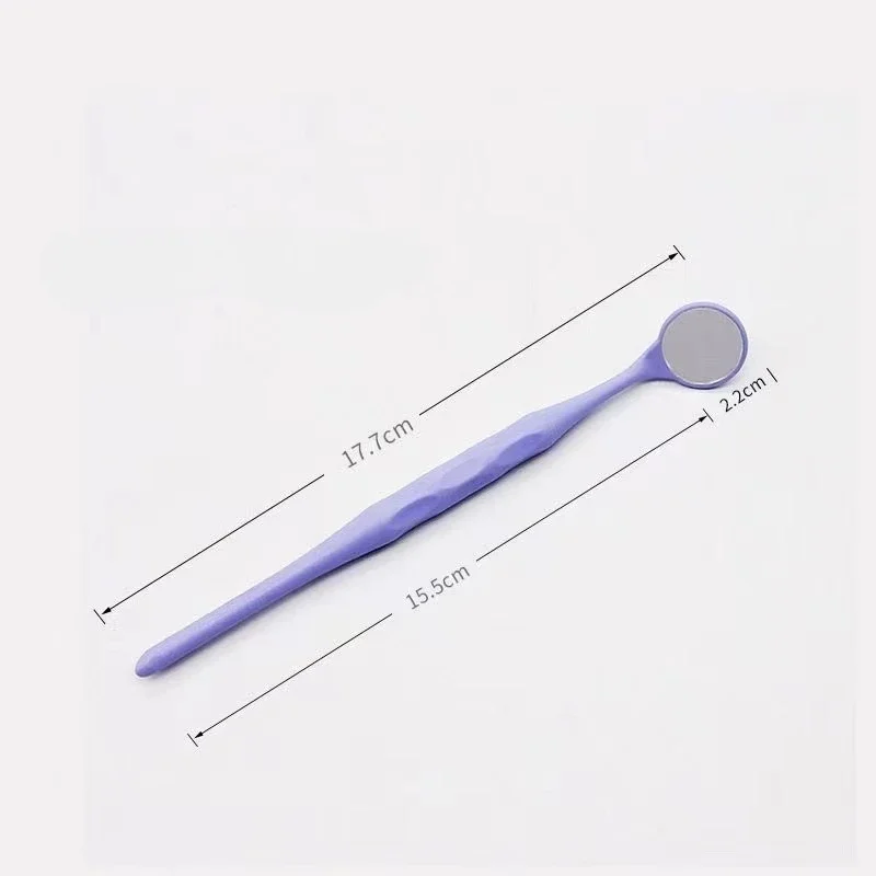 10pcs/Box Dental Double Sided Mouth Mirrors Autoclavable Surface Exam Reflectors With Handle Oral Tooth Whitening