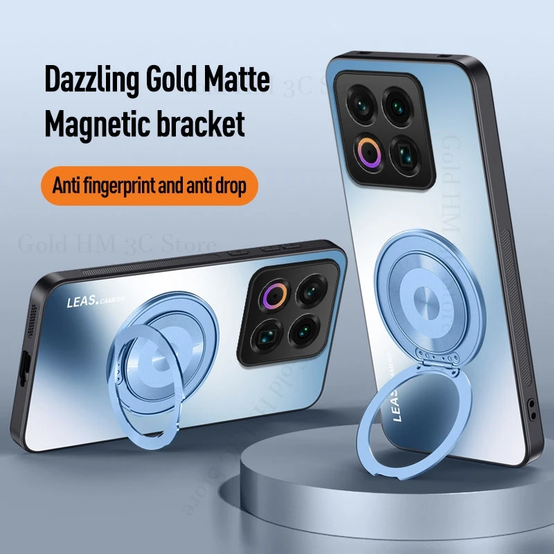 

AG Frosted Shockproof Kickstand Case For Meizu 22 Magnetic Finger Ring Book Stand Cover For Meizu Note 16 Pro Matte Bracket Capa