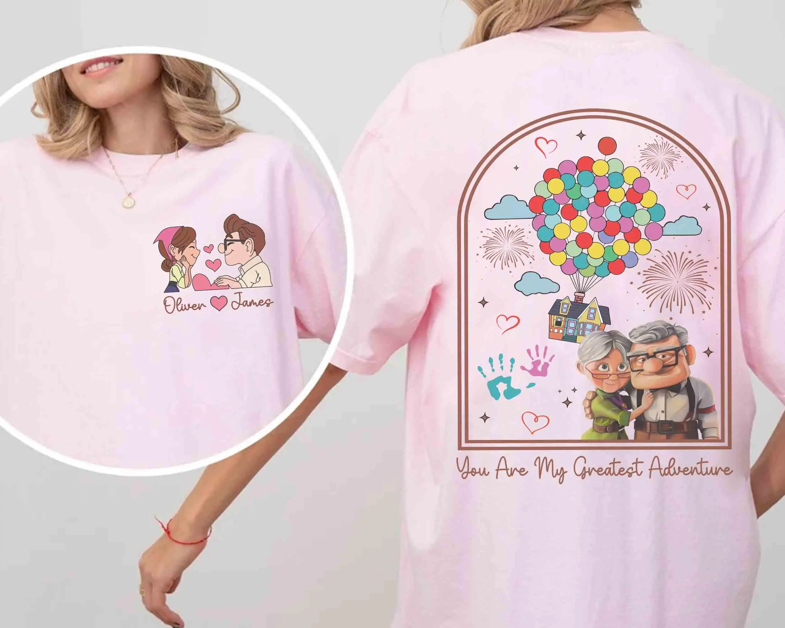 كارل آند إيلي، أنت أعظم مغامرتي، تي شيرت ديزني بيكسار للزوجين، هدايا الذكرى السنوية، ورحلة إلى ديزني لاند