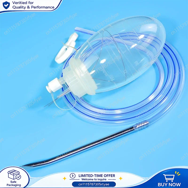 Sterile Disposable Silicone Negative Pressure Drainage Ball 100ml 200ml Medical Suction Reservoir for Surgical Wound Drainage