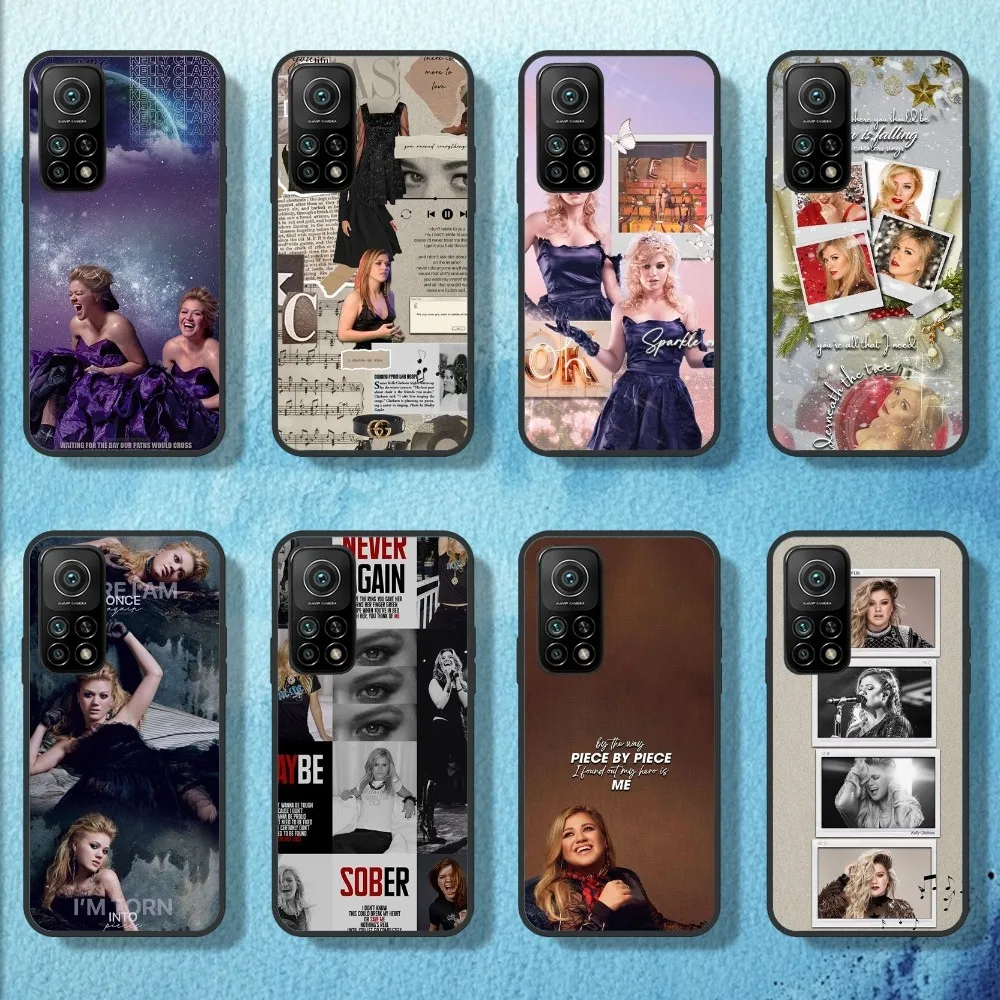 K-Kelly C-Clarkson Singer Phone Case For Samsung Galaxy S21 S22 S23 S24 Ultra S20 Lite S30 Note Black Shell