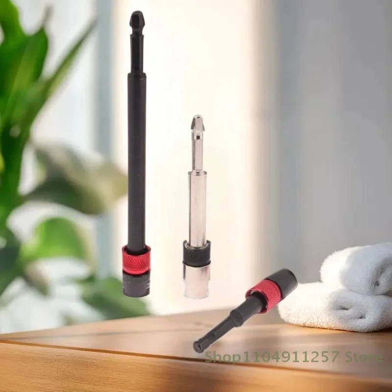 75/100/150/300MM 1/4 Inci Hex Rilis Cepat Obeng Listrik Ekstensi Bit Pemegang Perkakas Tangan