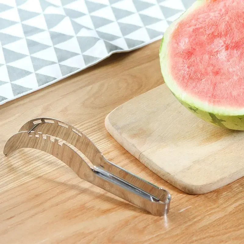 Wassermelone Artefakt Schneide messer Edelstahl Messer Corer Obst und Gemüse Werkzeuge Wassermelone Clip Küchen zubehör