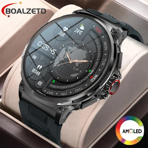 2025 New1.85 pulgadas HD Bluetooth llamada reloj inteligente hombres deportes Fitness Tracker Monitor cardíaco 710mAh Smartwatch para Android ios