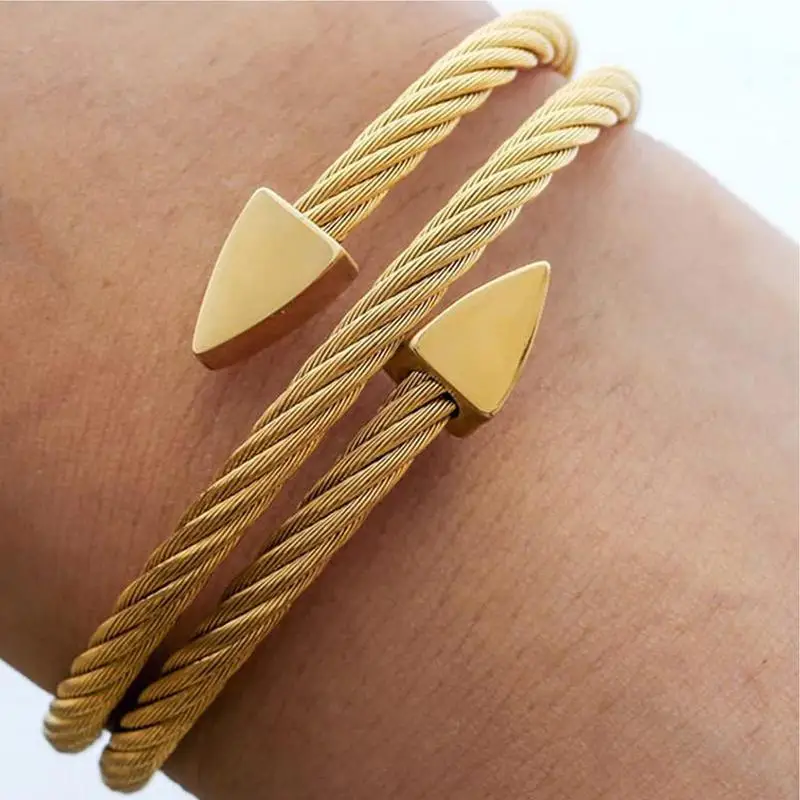 Titanium Bangle Triangle Multilayer Crainoc Titanium Ion Osmium Bangle Magnetic Bracelets Adjustable Magnetic Lymph Care