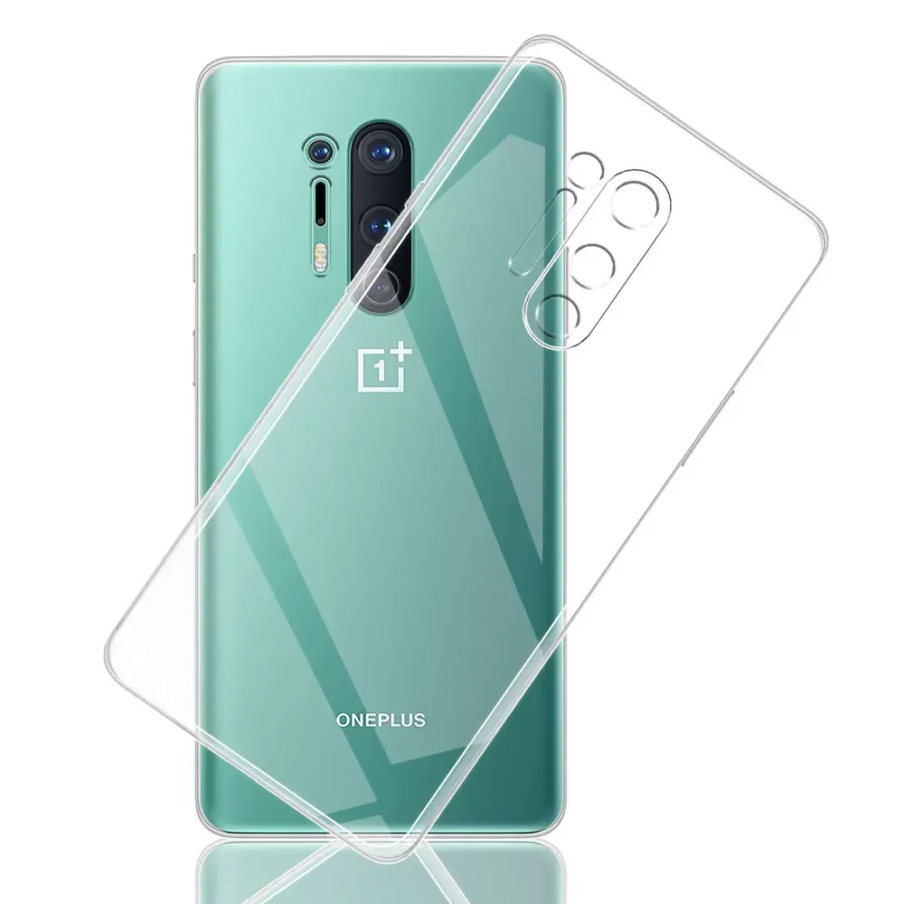 For OnePlus 8 8Pro Case Ultra Thin Silicone Soft Clear Back Cases Cover For OnePlus 8 Coque For OnePlus 8 Pro Fundas 1+8 Shell