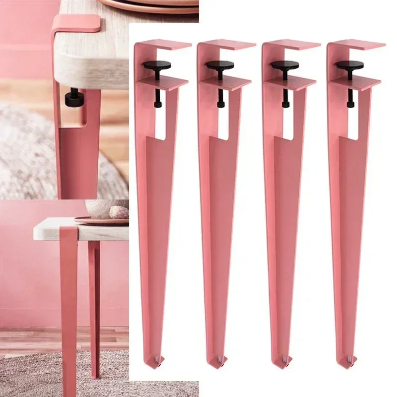 DIY Universal Creative Punch-Free Dining Table Foot F Clip Table Leg Foot Bracket Metal Foot table Wrought Iron Desk