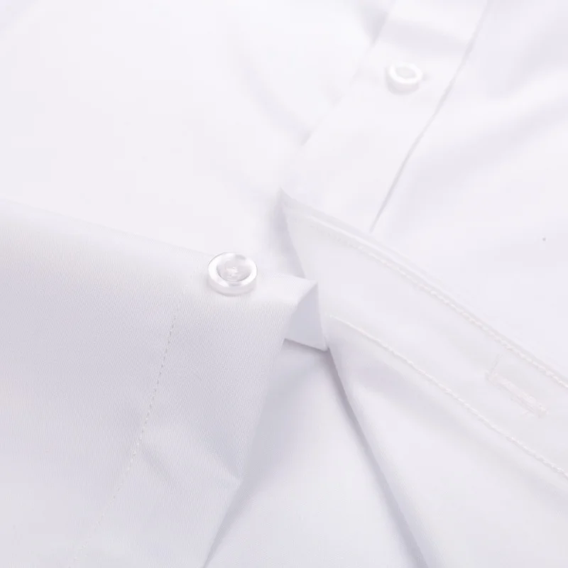 8XL Bamboo Fiber Formal Office White Shirt Man Long Sleeve Solid Color Classic Plaid Striped Work Man Shirts Long Sleeve Casual