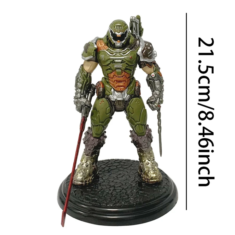 21.5cm Anime Game Doom Eternal Hunter big and strong Action Figure Mchanical Sense Model Toys Collection Festival Gifts view 4