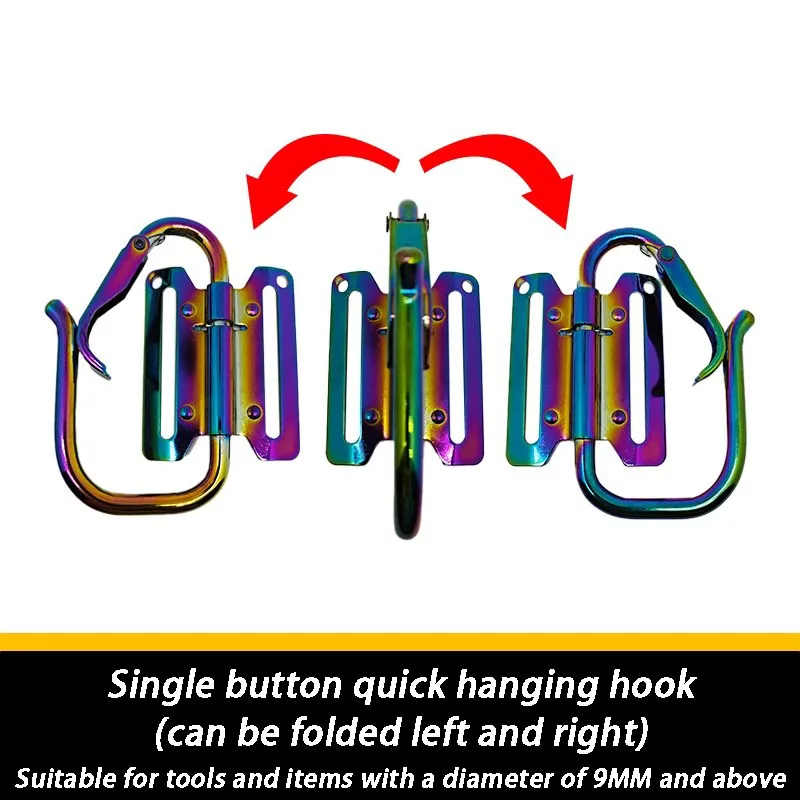 أداة محمولة سريعة التعليق الخصر لاصق أدوات الكمبيوتر تخزين هوك تسلق مشبك سريع انفصال الخصر أبازيم