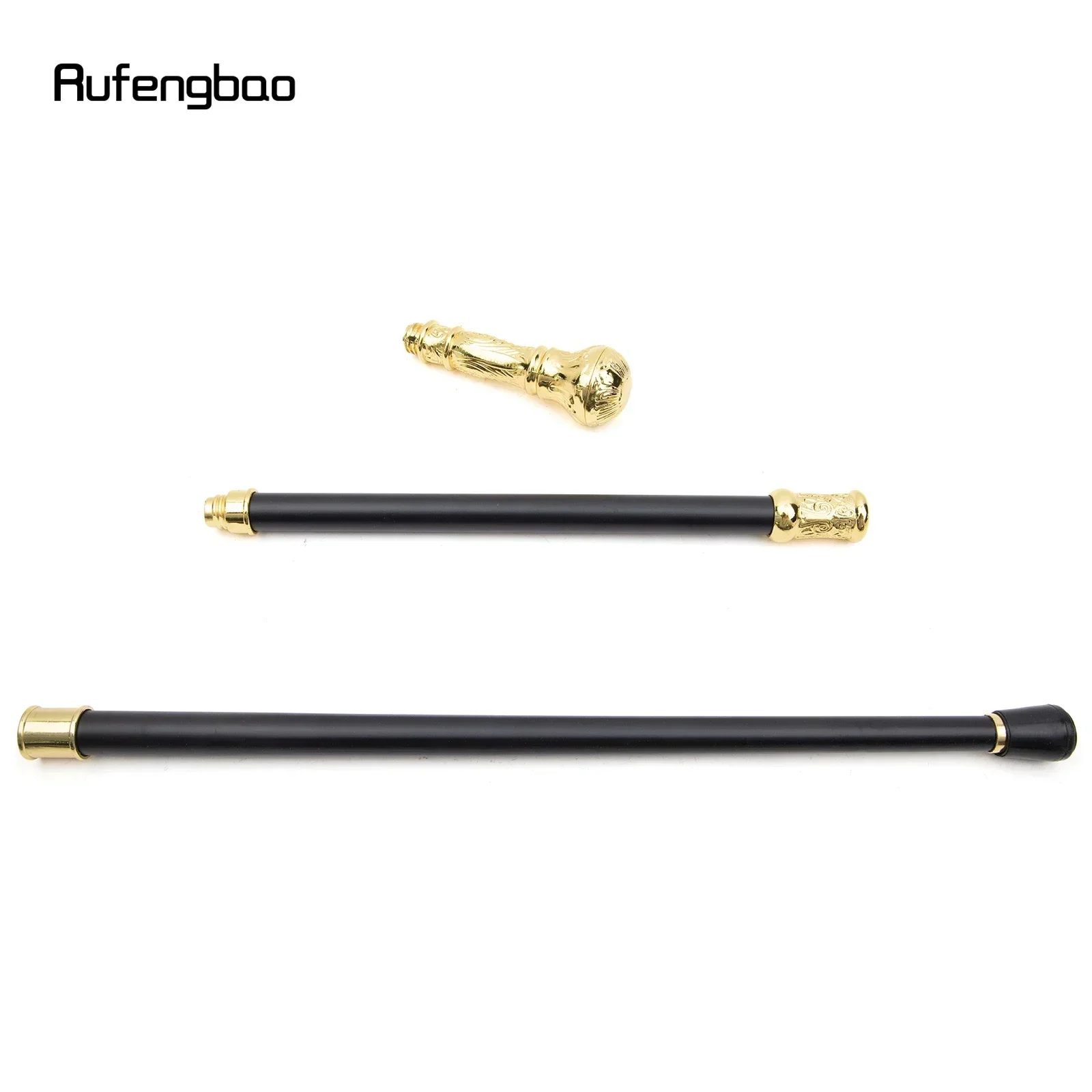 عصا عصرية بمقبض دائري ذهبي فاخر للحفلات، عصا مشي أنيقة بمقبض كروسير 93 سم