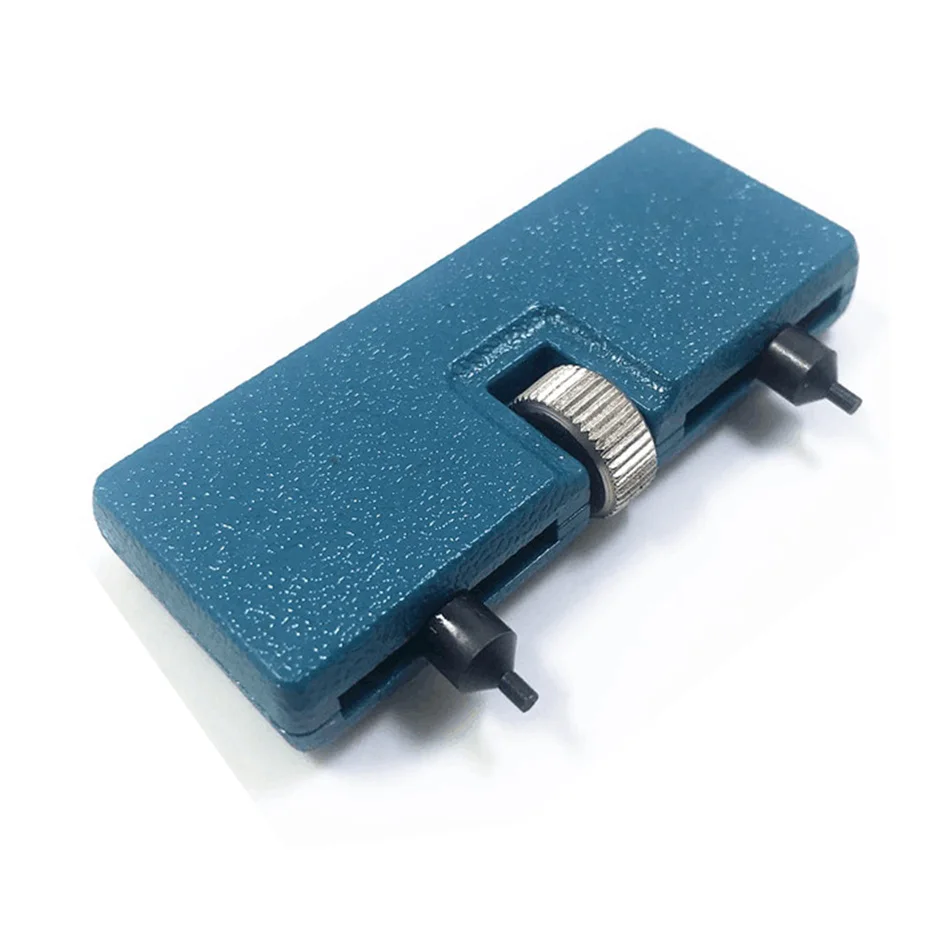 Watch Back Case Opener Tool Watch Battery Remover Press Closer Remover Wrench Screw Wrench Repair Kits Adjustable 1Pcs Blue