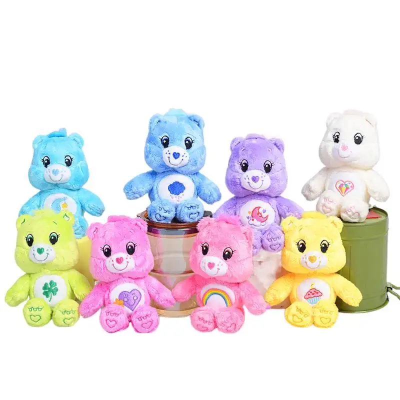 Breloczek Pluszowy Care Bears Seria Tęcza Zawieszka Pluszowa Ozdoba do Torby Brelok Dekoracja Prezent na Boże Narodzenie Urodziny