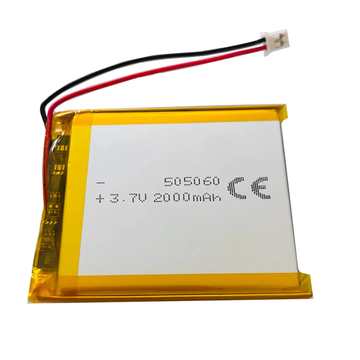 1-10PCS 505060 3.7V 2000mAh With PH2.0mm 2P Plug Lithium Polymer Rechargeable Battery For Bluetooth Speaker LED Lamp GPS Locator