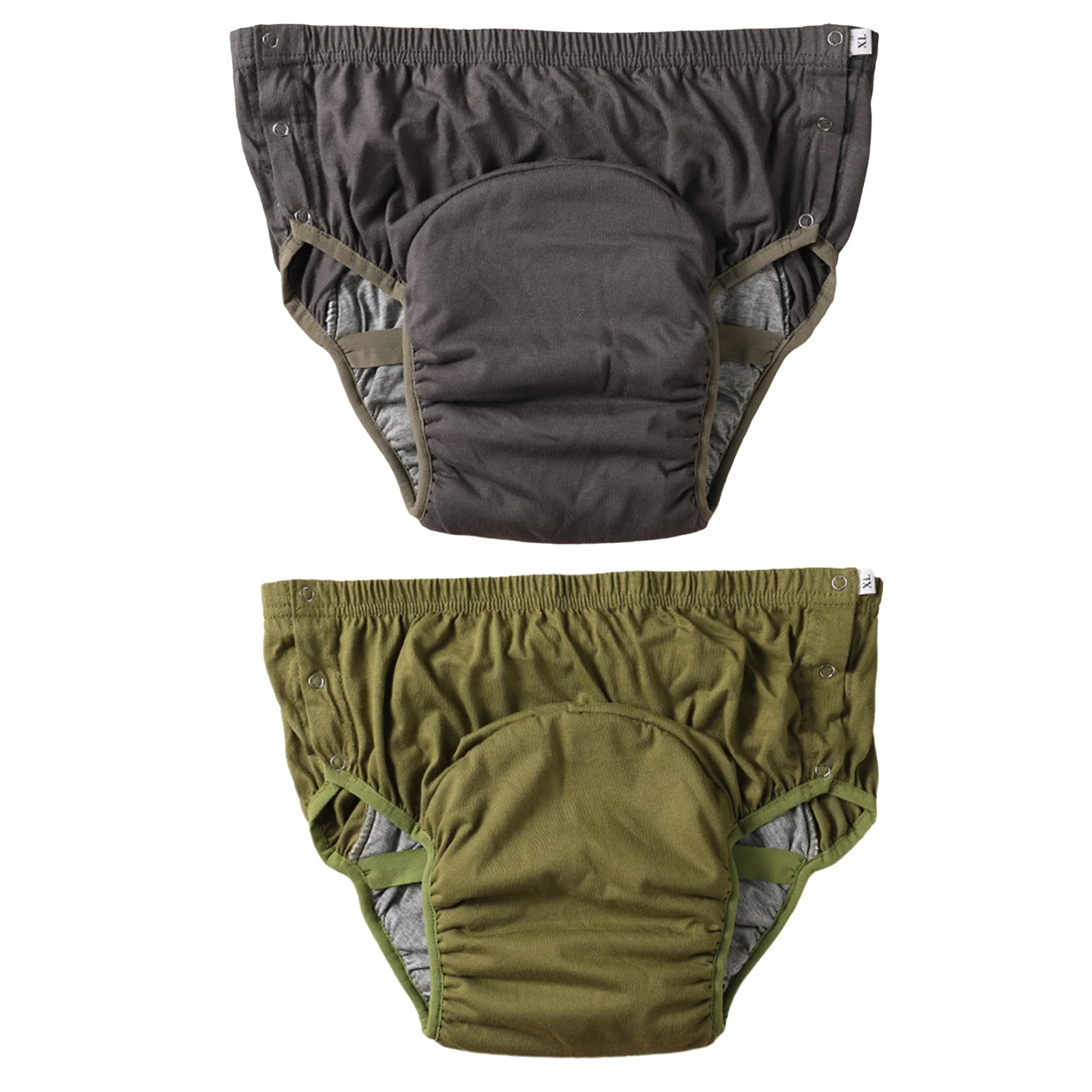 

Мужские и женские дышащие непромокаемые трусы-подгузники для взрослых из хлопка с боковой кнопкой, моющиеся, для людей с недержанием