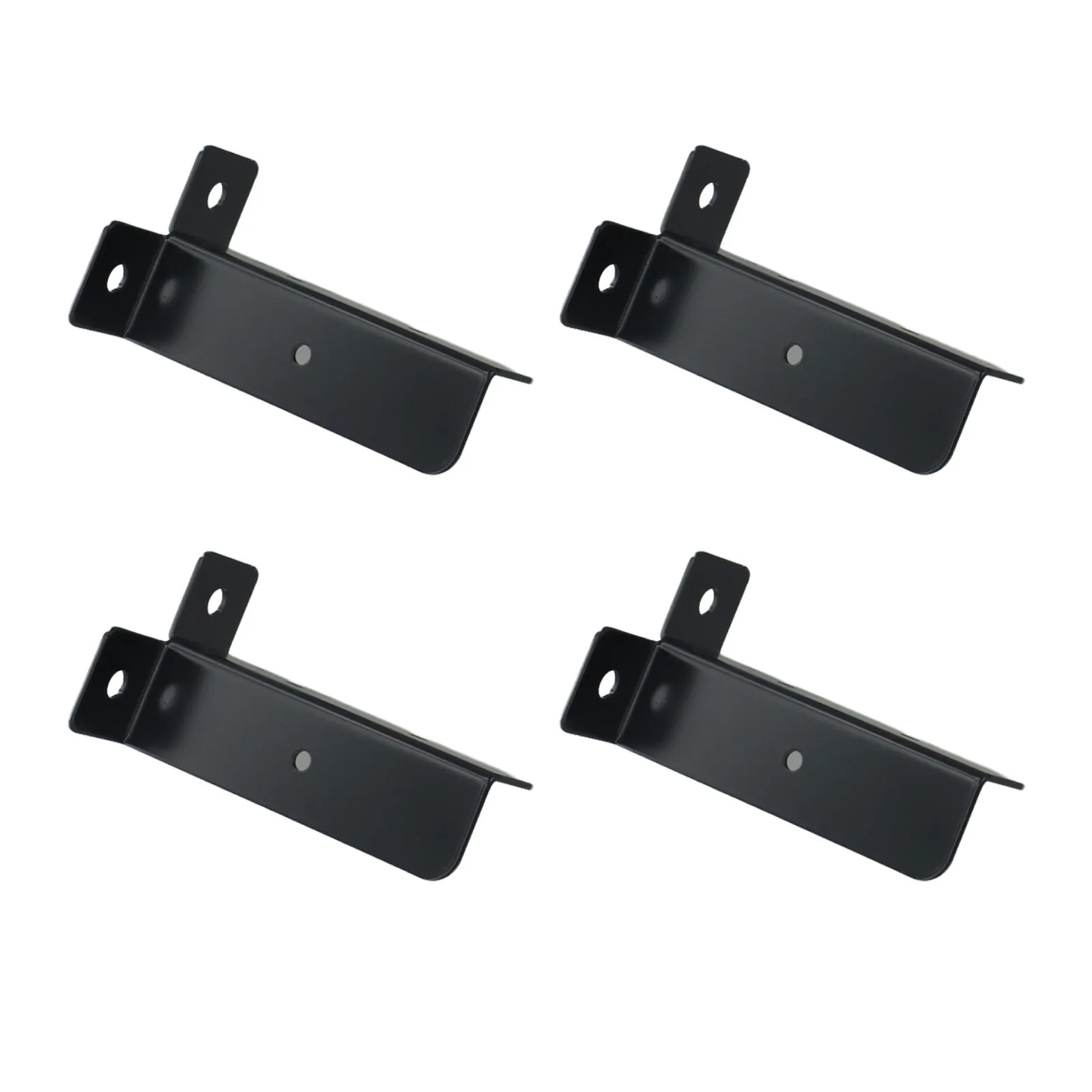 4pcs Picket Fence Deck Post Base Cover Bracket Support Anchor Railing Iron Kit Adjustable Base Brackets Fence Railing Support