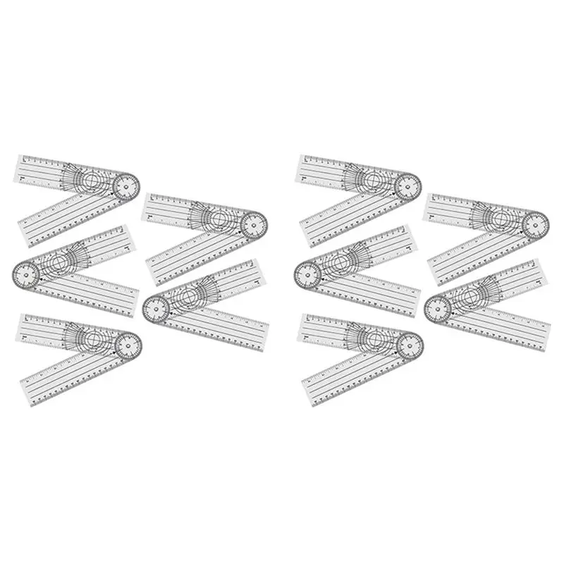 Protractor Pack Of 10 Protractor Angle Spinal Ruler Orthopaedic Ruler Goniometer Physiotherapy Bicycle Protractor-A68E