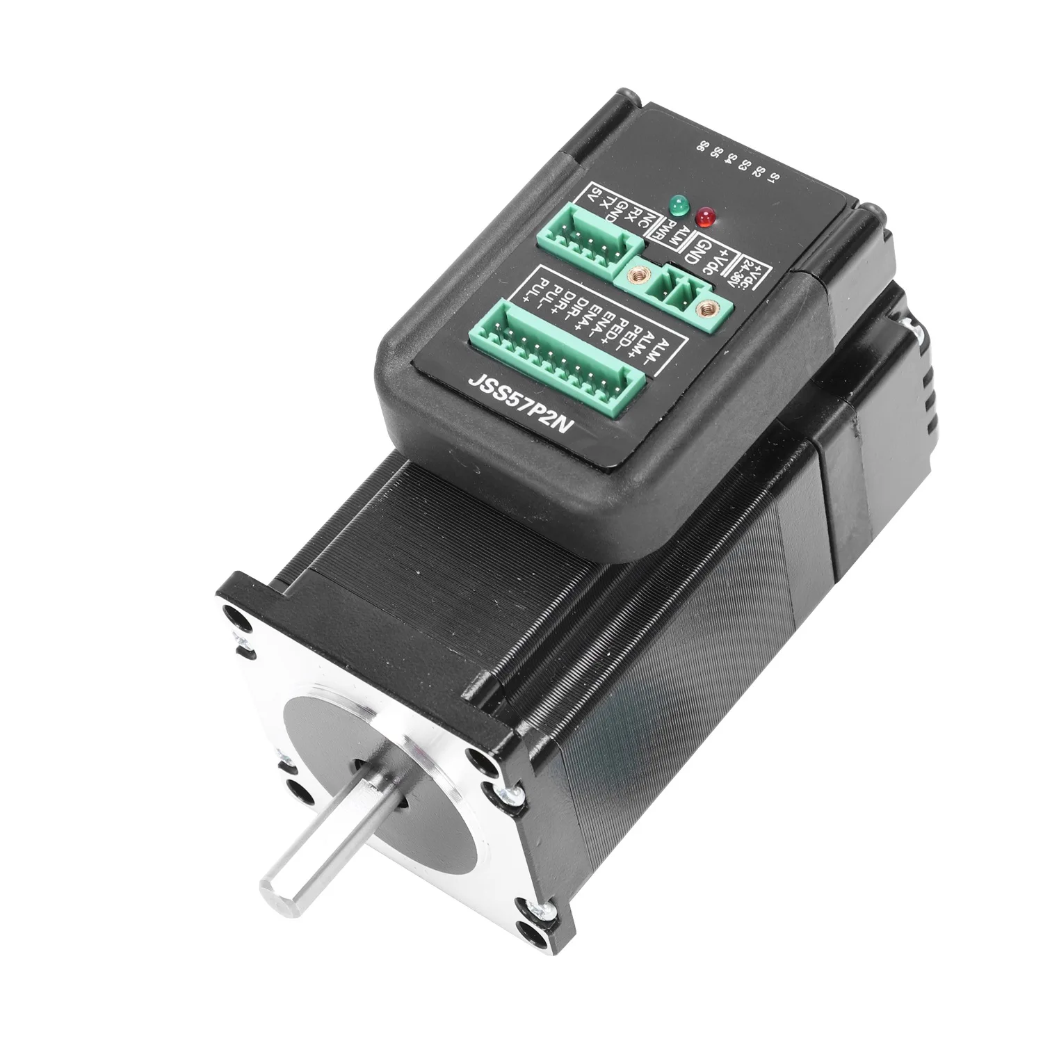 DC24V-48V JSS57P2N 2.2N.m Integrated Digital Hybrid Servo Shaft, 200KHZ Closed-loop Stepper Motor, Motor Drive Integrated Hybrid