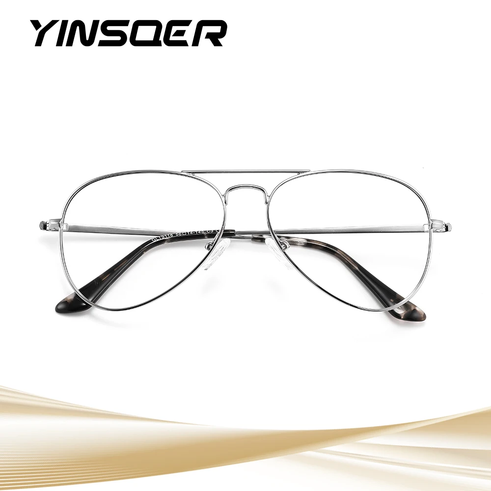 

Alloy Oversized Pilot Glasses Frame Male Fashion Customized Prescription Eyeglasses Ultralight Metal Eyewear