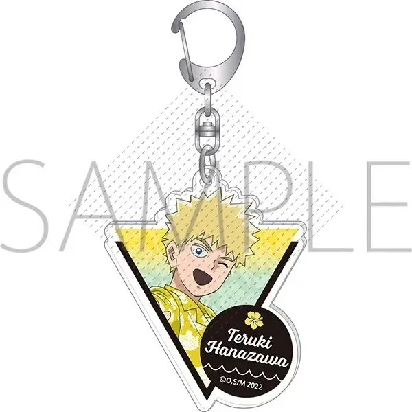 Anime Hanazawa Teruki Reigen Arataka Kageyama Ritsu Ekubo Keychain Doll Acrylic Keyring Pendant for Gift