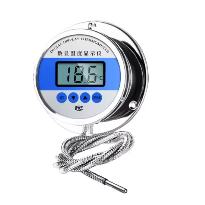 （for i piece)Capillary Pressure Gauge Temperature Meter, Acid/Alkali Resistant, Waterproof, Hot Water Industrial Use