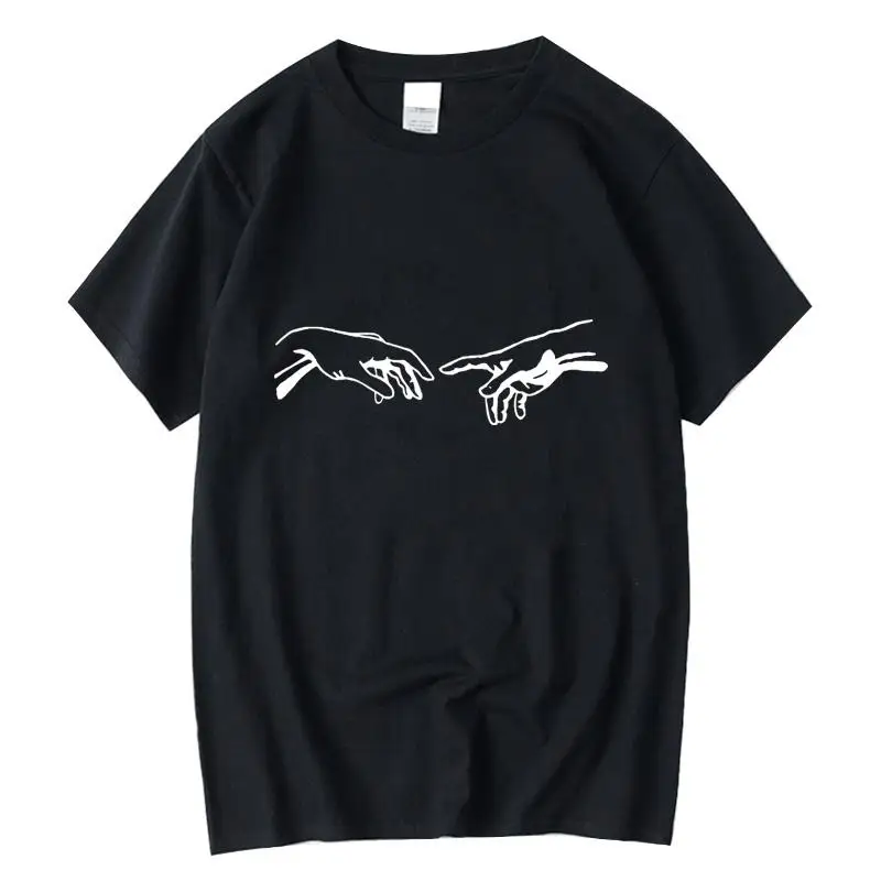 Lustige streetwear druck Hohe Quality100 % baumwolle beiläufige lose oansatz männer kurzarm t-shirt männlichen t-shirt top