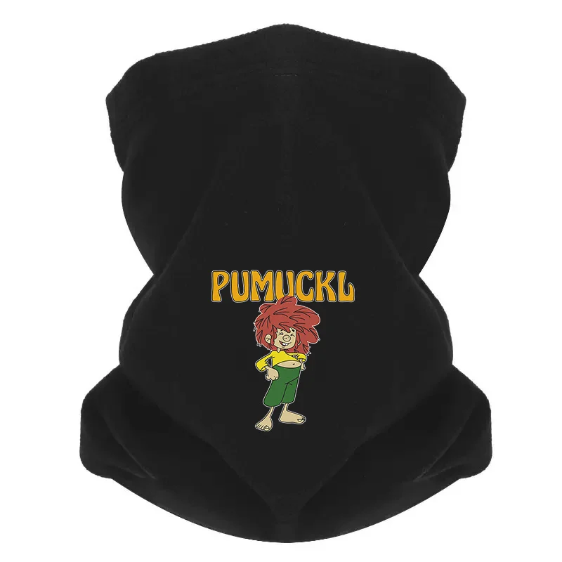 Pumuckl red hair green pants yellow top Men Outdoor Scarf Mask Neck Gaiter Hat Women cap Headgear Windproof Keep Warm Winter Mul