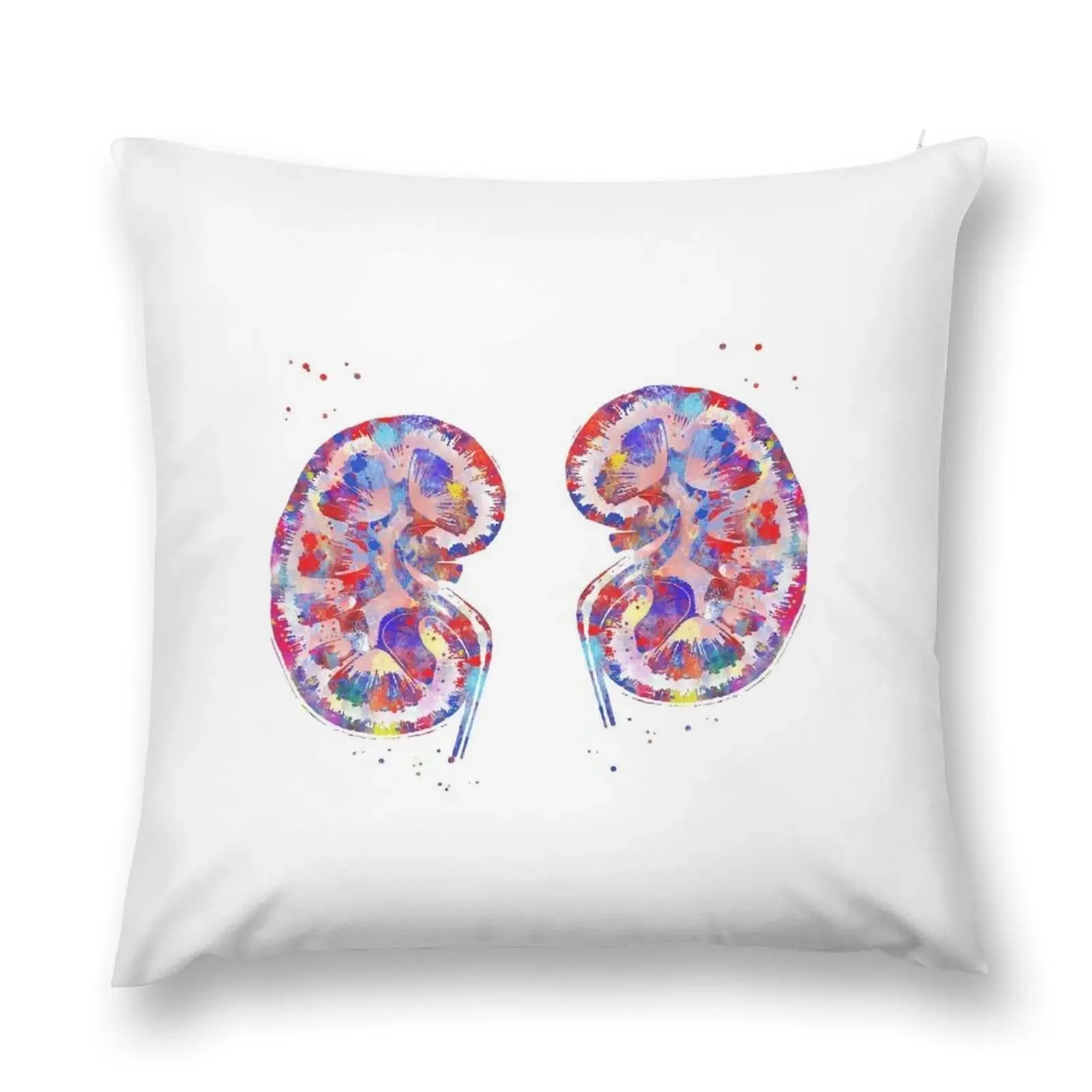 The kidneys anatomy, kidneys art, anatomy, watercolor kidneys Throw Pillow pillowcases for sofa cushions Pillow Decor pillow