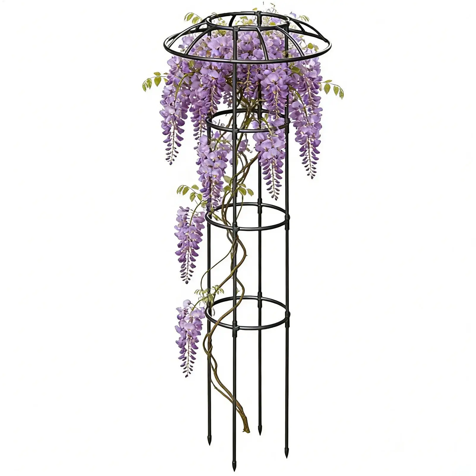 

Garden Trellis For Climbing Plants Rustproof Stable Vertical Climbing Vine Supports Umbrella Trellis Tower Frame For Vine Rose