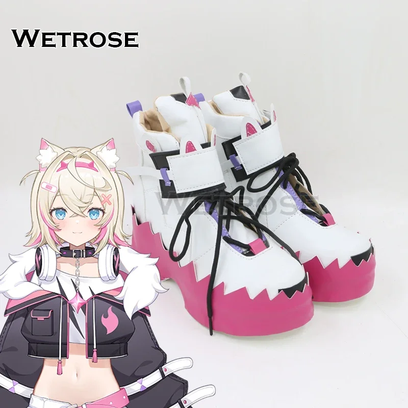 【Wetrose】 In Stock Mococo Abyssgard Cosplay Shoes Costume Hololive AT 3rd Advent Generation Holo Vtuber Sneakers Halloween