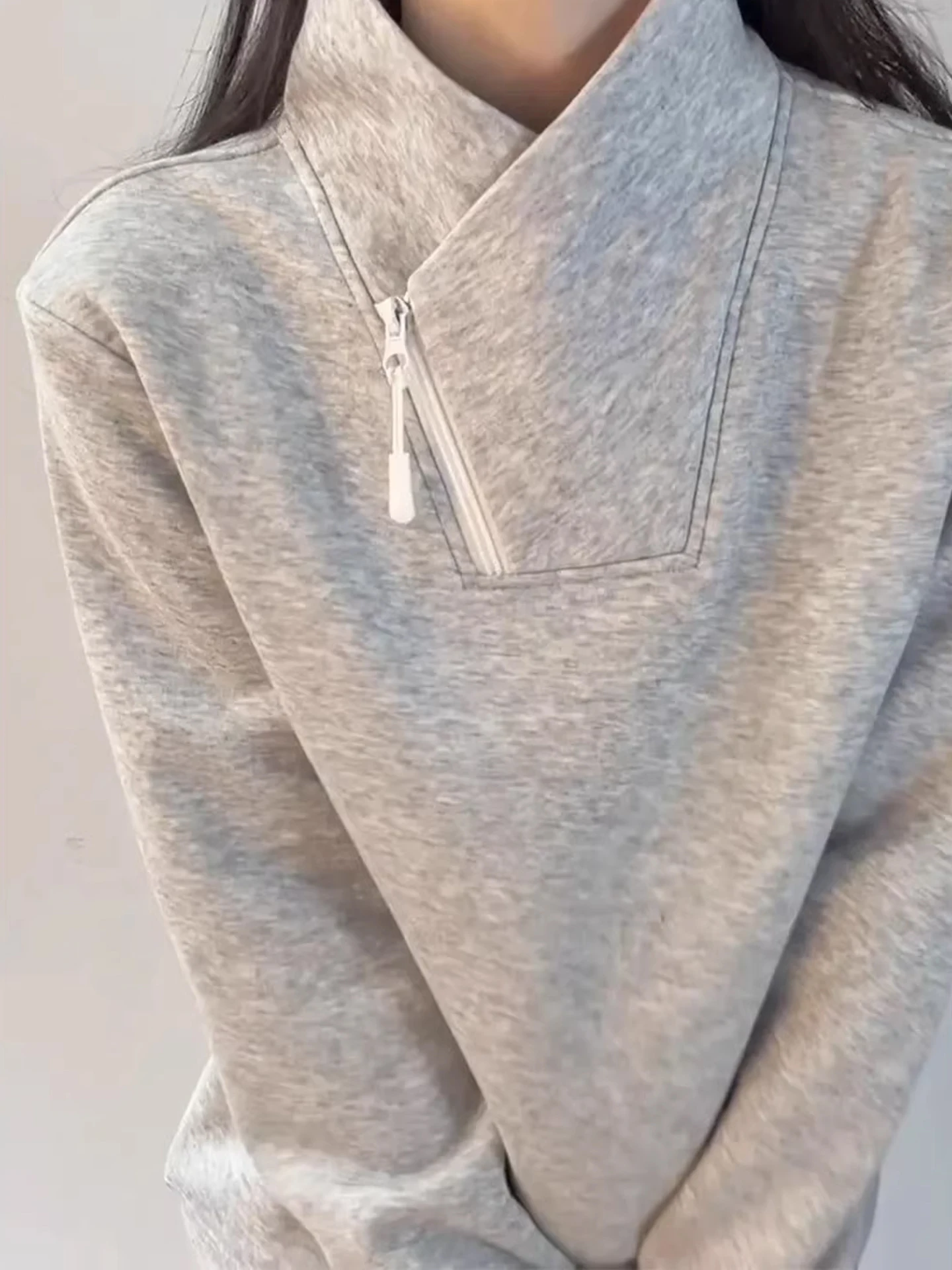 

American Sle Hoodie Men's Thiened Fce Zipper Long Sve T-irt Casual Comfortable Breathable Streetwear Faion
