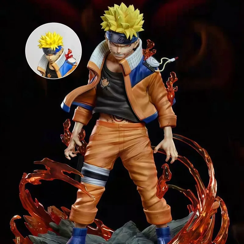 Neue Naruto Shippuden Premium Gk Nine-Tails Stand Alone Youth Series Naruto Uzumaki austauschbare Kopf-Sammelfigur als Geschenk