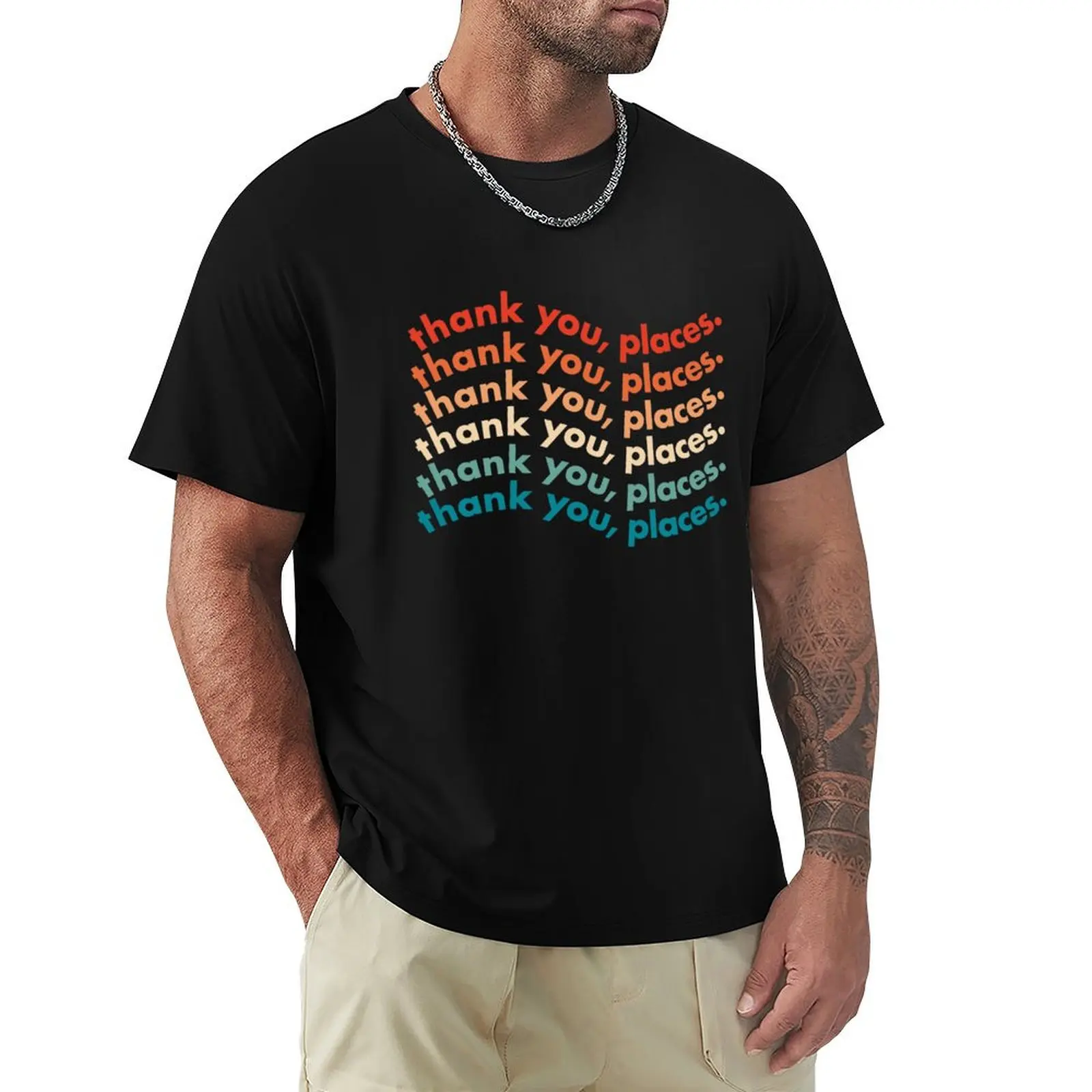 stage manager: thank you, places! T-Shirt Soft Stretch Short Sleeve Top
