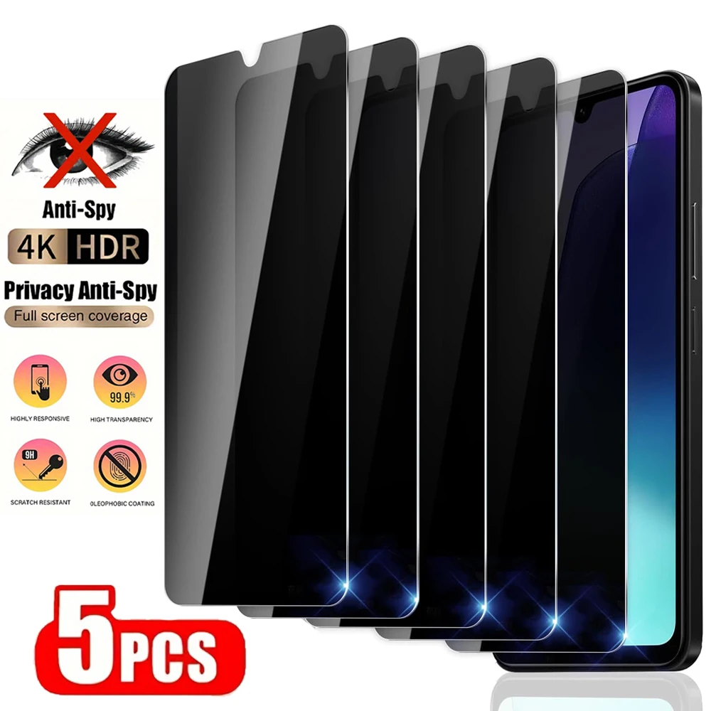 Anti-Spy-Hartglasfolie für Xiaomi Redmi A3 Pro A1 A2 Plus A5 A4 13C 12 10C 12C 10C 10A 9C NFC 9T Sichtschutzscheibenschutz