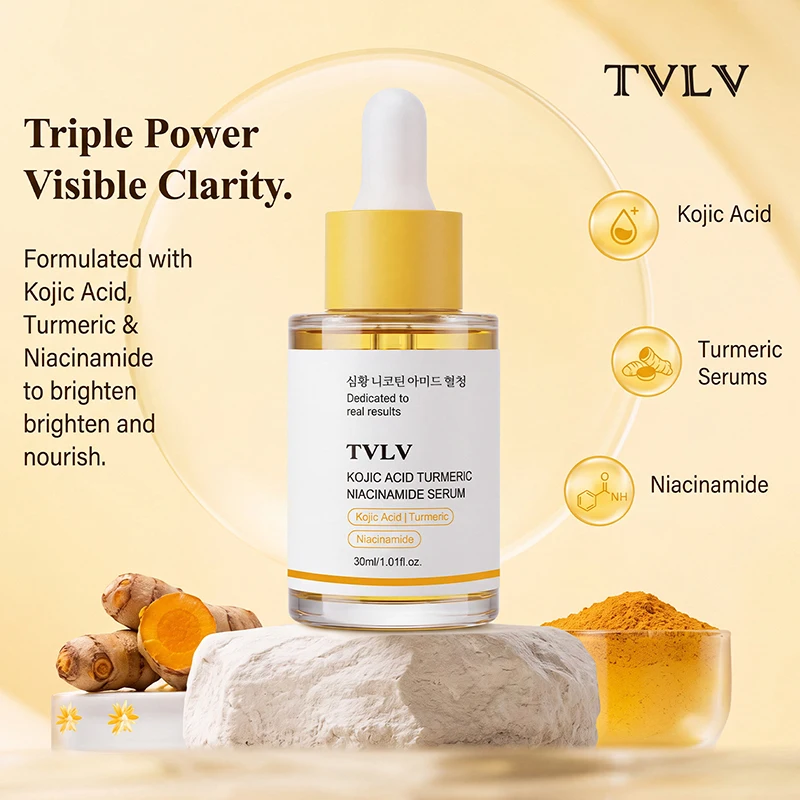 Kojic Acid Ginger Nicotinamide Facial Essence 30ml Hydrating Soothing Nourishing Non Greasy Dropper Essence Glow Lady Skincare