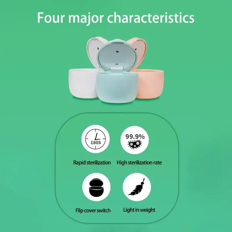 Kotak Penghemat Ruang untuk Barang Kecil Cakupan Cahaya UVC Kotak Sanitasi Portabel untuk Penggunaan Perjalanan Rumah Tangga