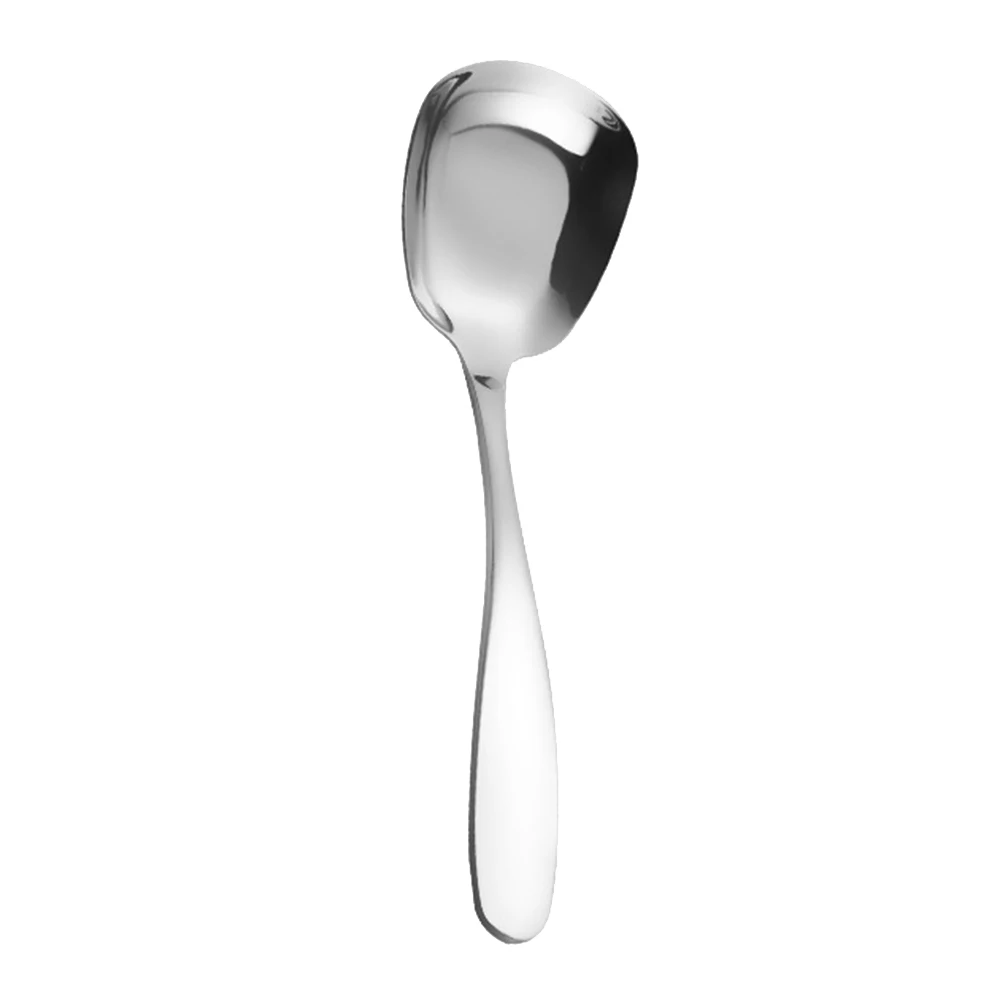 

Shovel Spoon Dessert Stainless Steel Tableware Utensils Spoons Teaspoons Silver Cutlery Long Lasting Corrosion Resistant