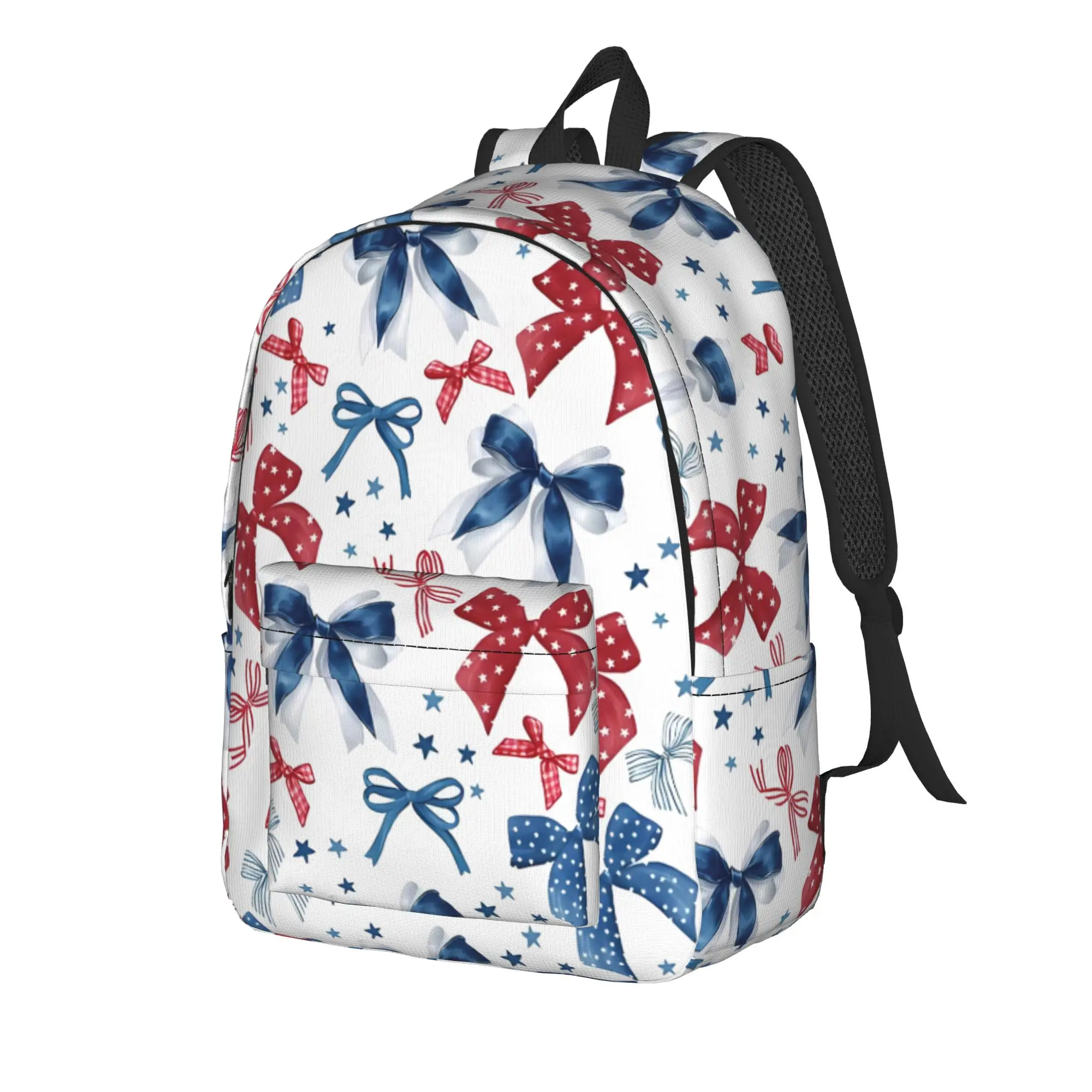 Back To School Bookbag Back to school season Preppy Coquette Bow  Adjustable Strap Backpack
