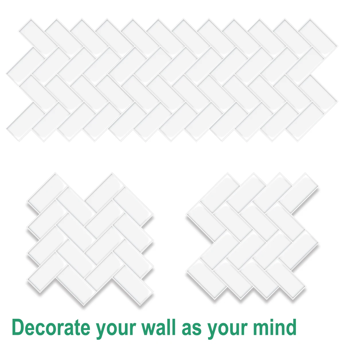 10/20 Pcs 3D Geometric Self-Adhesive Wall Tiles Stick Panels Backsplash Tile Wall Stickers Decorative For Kitchen Bathroom Decor