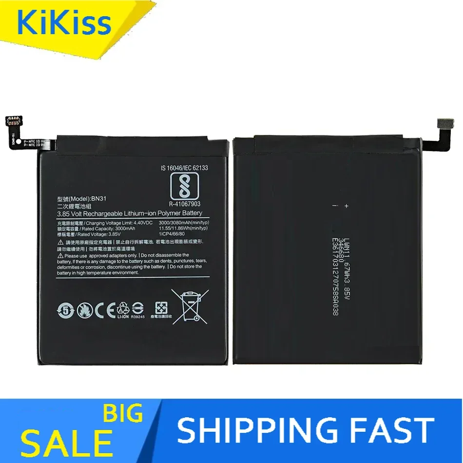 BM36 BN39 BM3E BM40 BM3D BP45 BP41 Battery For Xiaomi Mi 1 2 2A 3 4 4i 4C 5 5X 5S 6 6X 7 8 9 9T 10 10T SE Plus Pro Mi5 mi5S