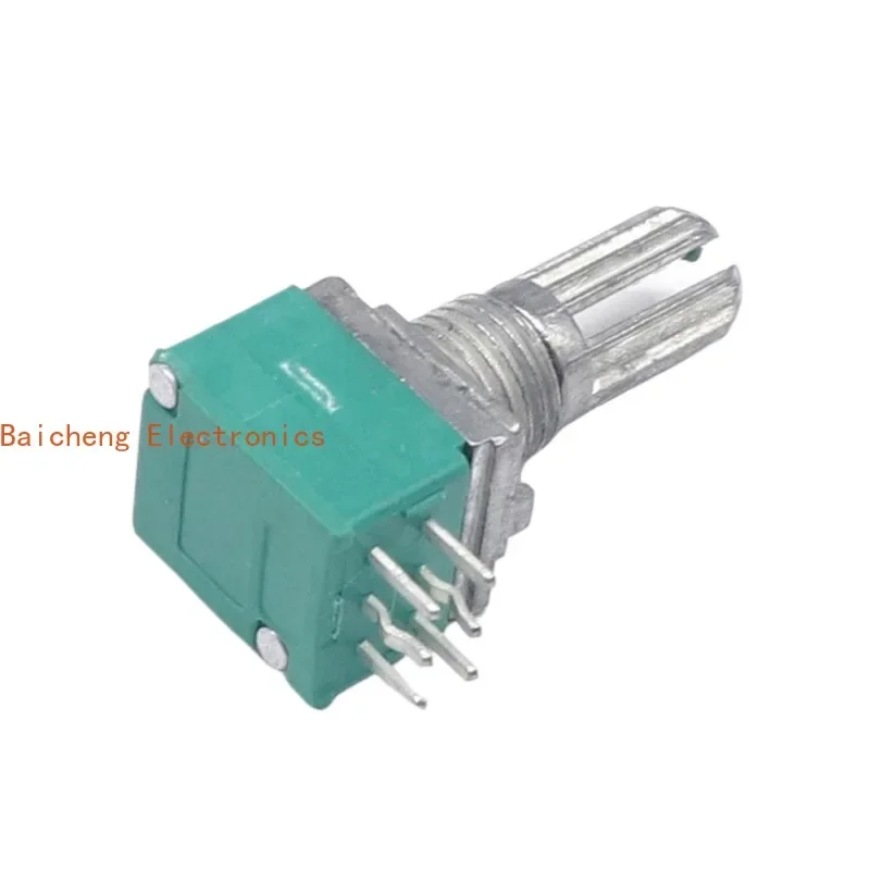 10PCS Special audio amplifier high precision 10% double potentiometer RK097G A20K A50K A100K handle length 15MM flower axis