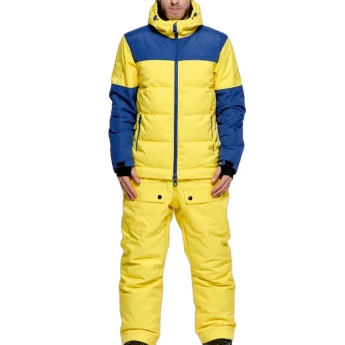 2023 High Quality OEM Professional Skiing Jumpsuit Winter One Piece Ski Suit For Men