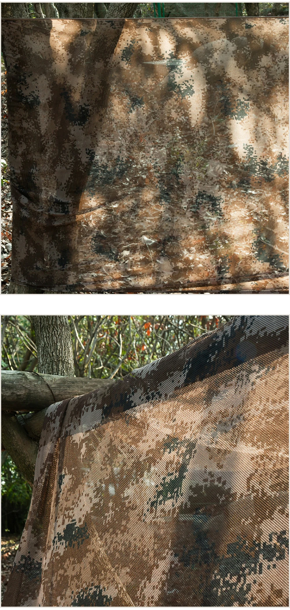 Tarnnetz Sonnenschutz Gartenzaun Dekoration Camouflage-Netz Sichtschutz Auto Camping Zelt Überdachung Jagdzubehör – Detail 5