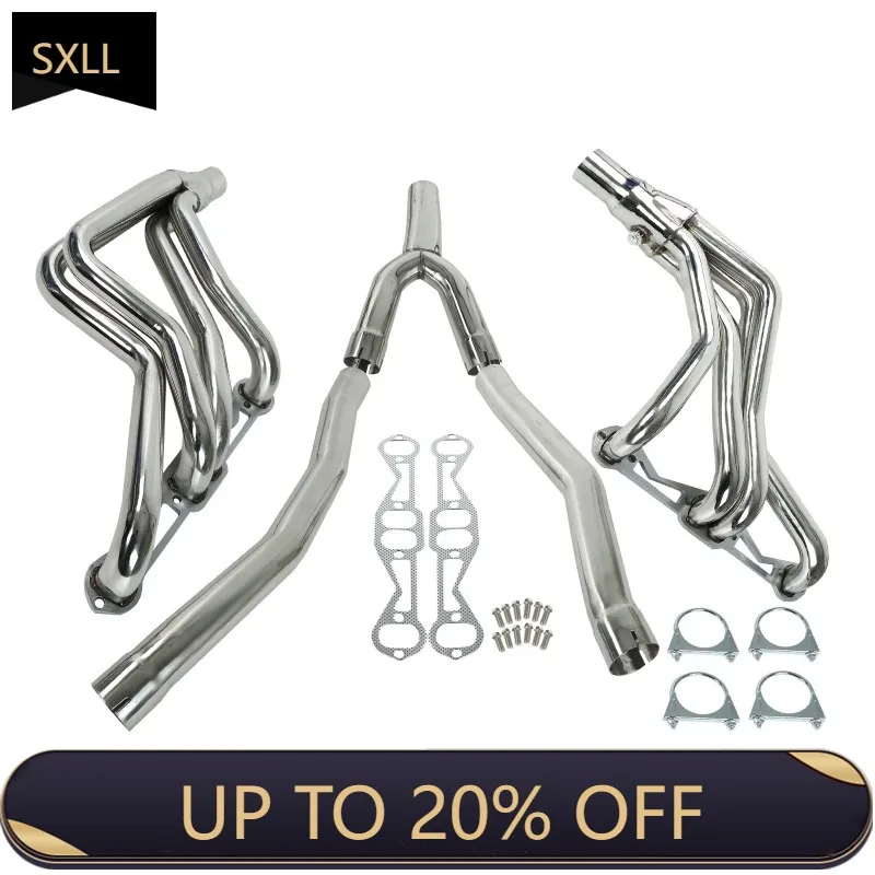 

SXLL New Exhaust Pipe Stainless Steel for 82-92 Automobile Full Length Exhaust Header Manifold + Y-Pipe EH28952