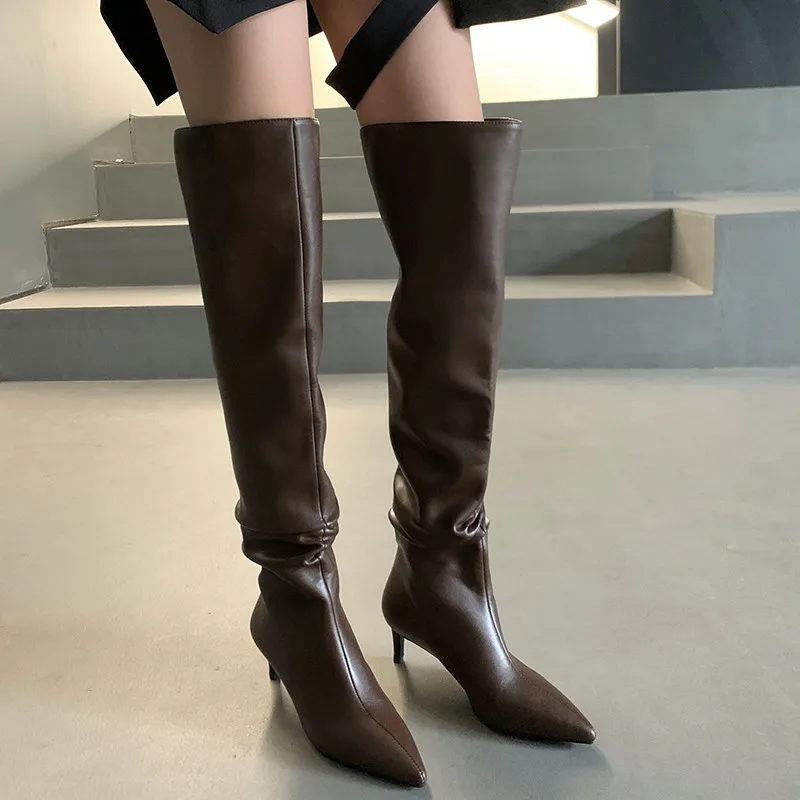 MORAZORA 2022 New Fashion Sexy Thin Heels Women Over The Knee Boots Autumn Winter Party Nightclub Shoes Women Long Boots