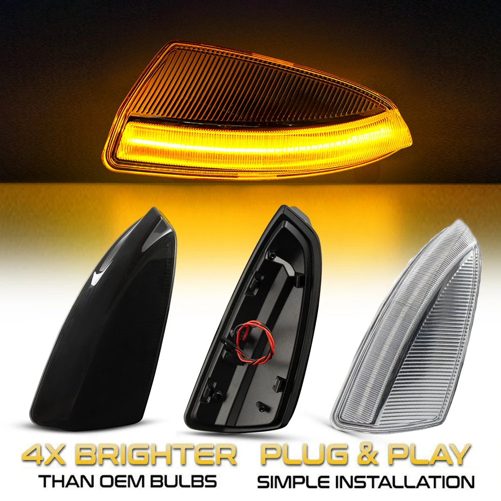 2pcs Turn Signal Light LED Side Wing Rearview Mirror Indicator Blinker For Mercedes Benz W204 S204 W164 Vito Bus Viano W639