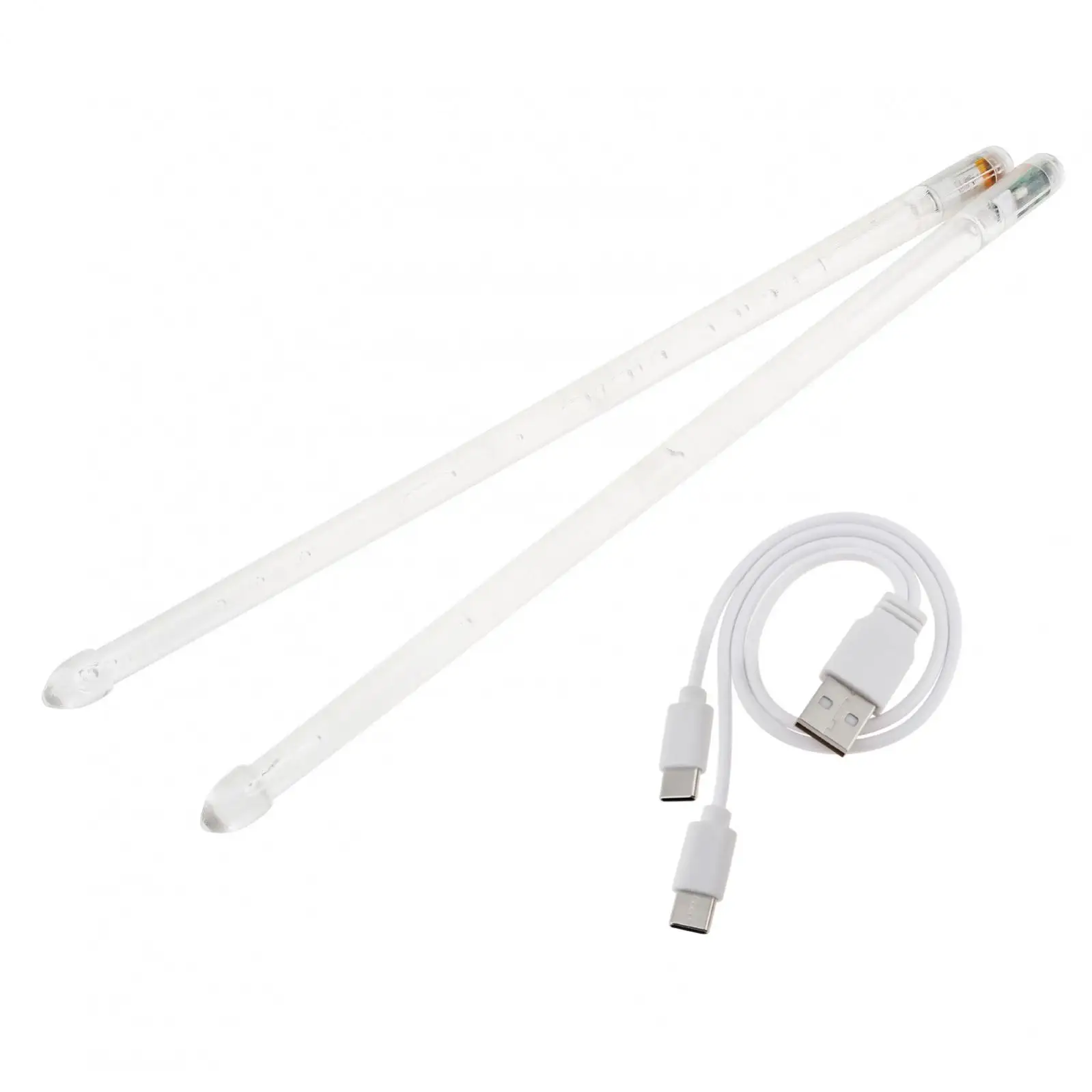 Rechargeable Built-in Lithium Battery LED Light Gradient Glow Drumsticks Professional Cool Drum Sticks with Switch