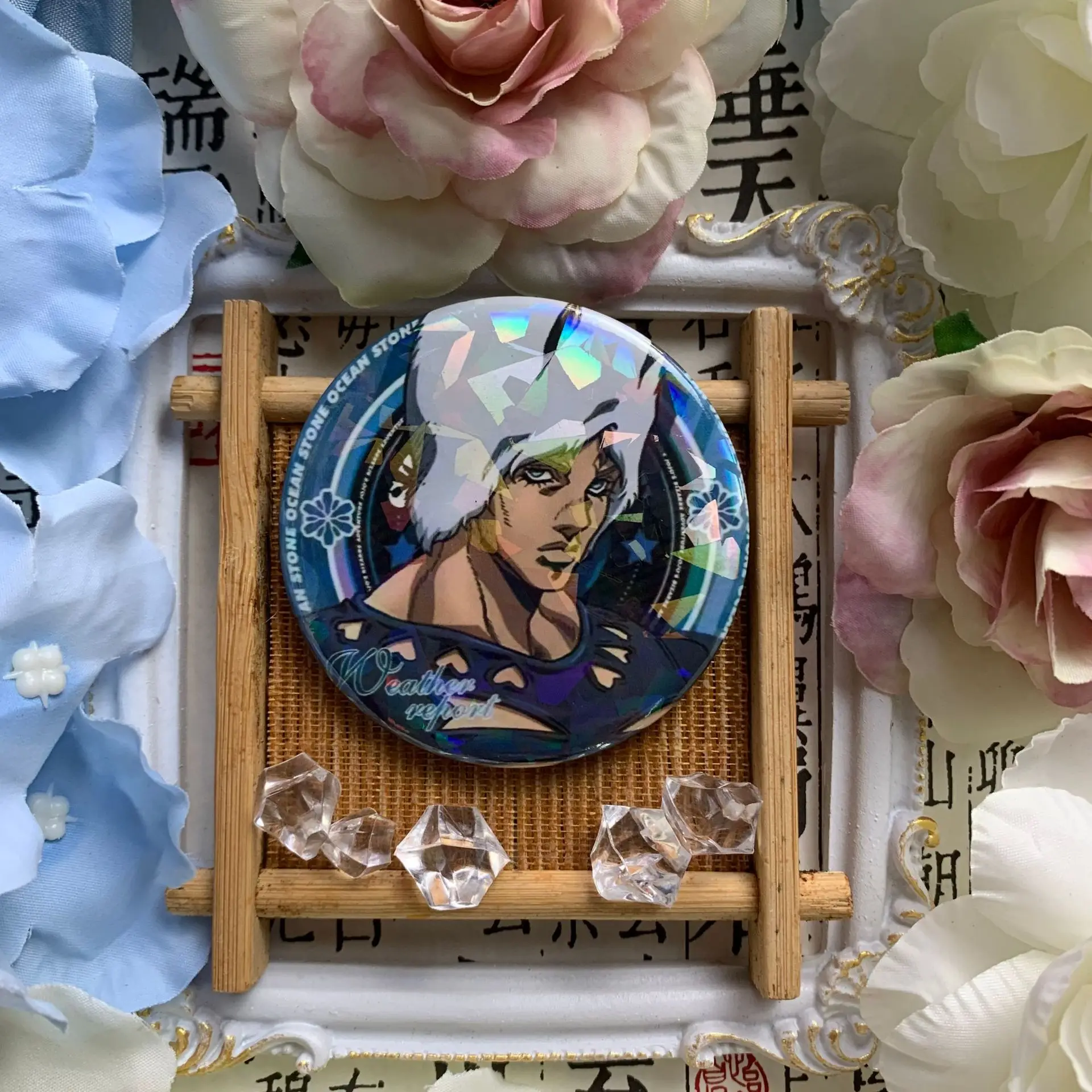 JoJo\'s Bizarre Adventure Brooches Anime Figure Kujo Jonathan Joestar Joseph Round Badge Jewelry Enamel Pins Accessories Gifts