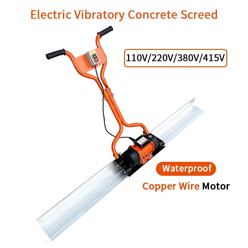 Concrete Vibration Leveling Ruler with Aluminum Alloy Blade and Waterproof Motor Concrete Vibrating Screed
